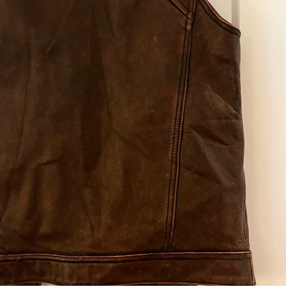 NWOT Genuine Leather Biker Jacket UNISEX - Picture 6 of 10